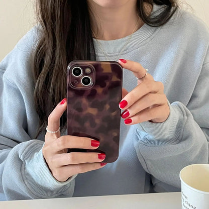 Coque Antichoc Design Rétro Brun pour iPhone 15