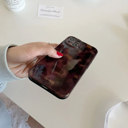 Coque Antichoc Design Rétro Brun pour iPhone 15