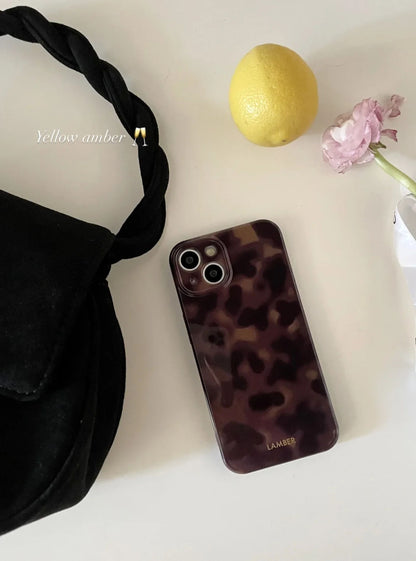 Coque Antichoc Design Rétro Brun pour iPhone 16 Pro