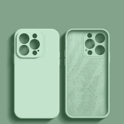 Coque Antichoc Fine en Silicone pour iPhone 16 Pro Max - Cyan