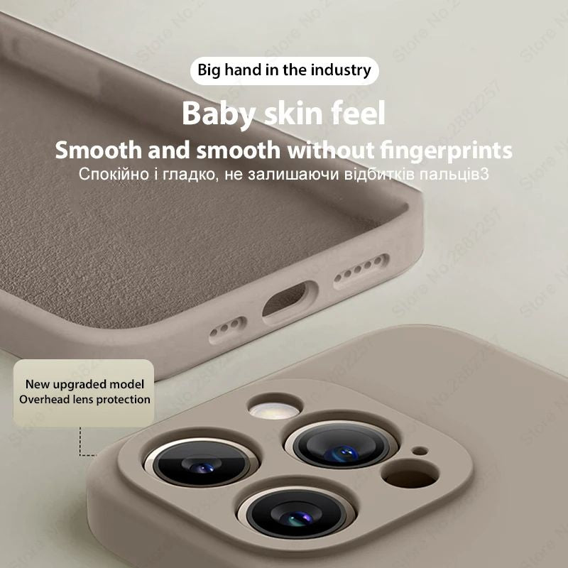 Coque Antichoc Fine en Silicone pour iPhone 16 Pro Max