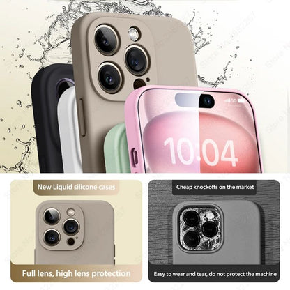 Coque Antichoc Fine en Silicone pour iPhone 16 Pro Max