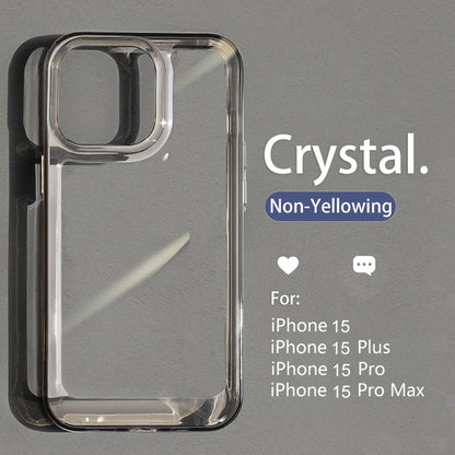 Coque Antichoc Transparente Design Élégant en Acrylique Durable pour iPhone 14