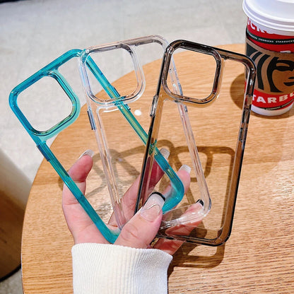 Coque Antichoc Transparente Design Élégant en Acrylique Durable pour iPhone 14