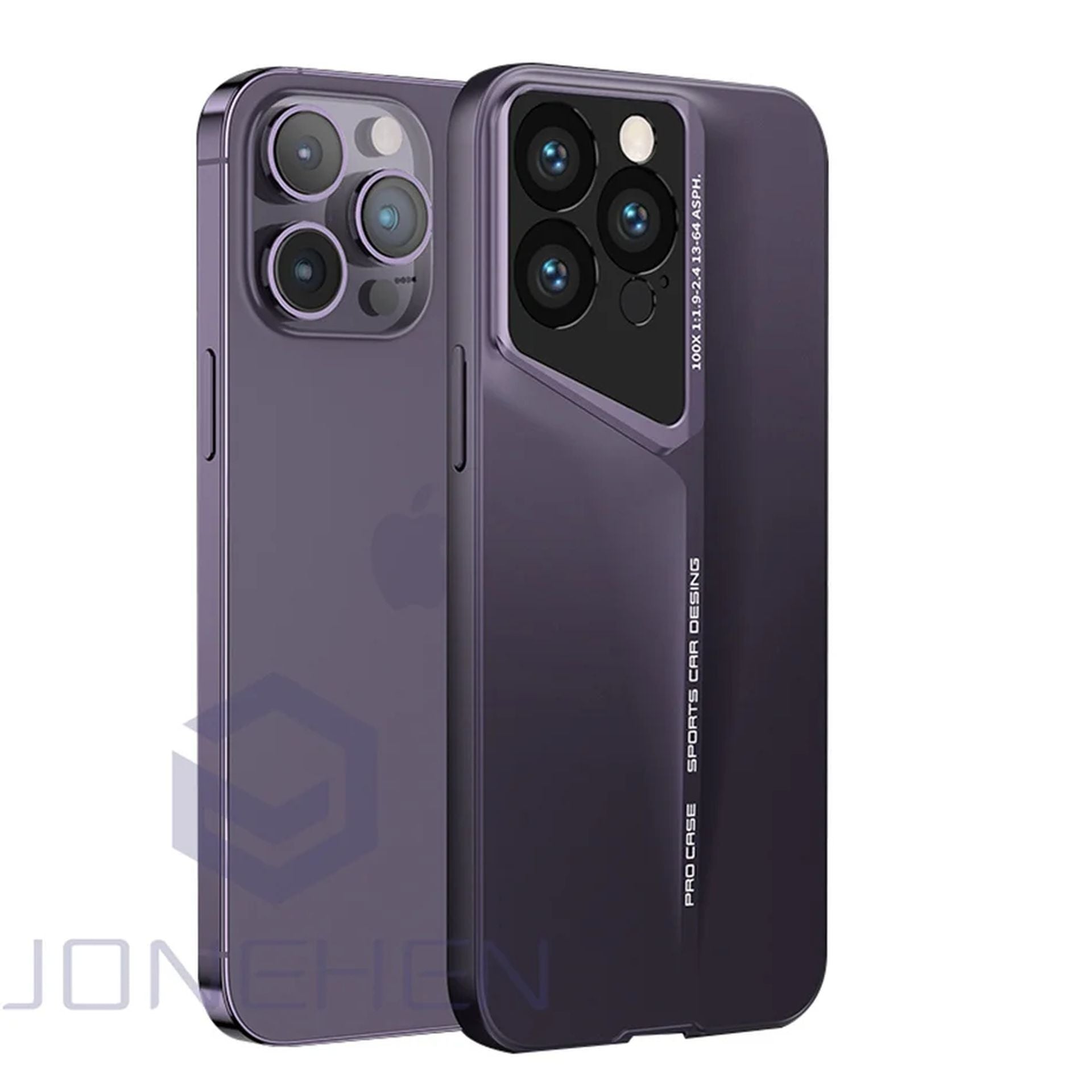 Coque Antichoc Ultra Fine en Titane pour iPhone 12 - Violet