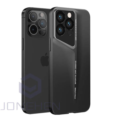 Coque Antichoc Ultra Fine en Titane pour iPhone 15 - Noir
