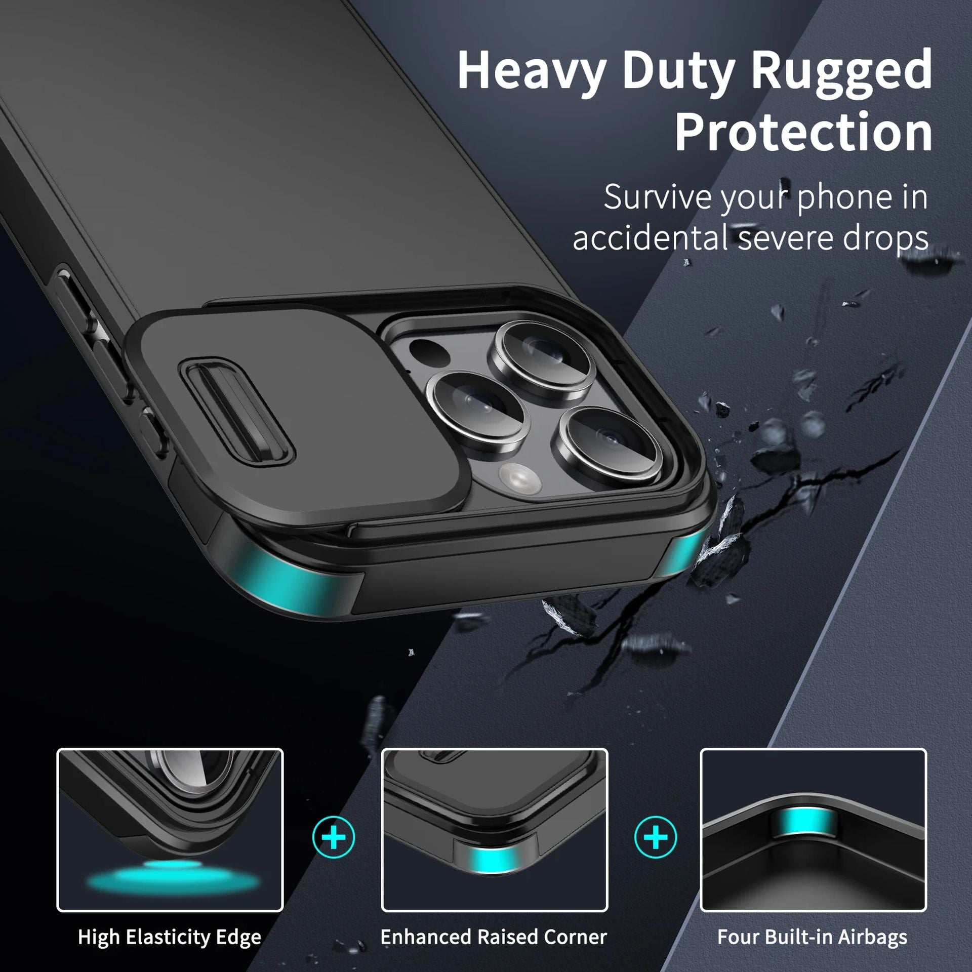 Coque Antisalissure Matelassée Confortable 360 Protection pour iPhone 14