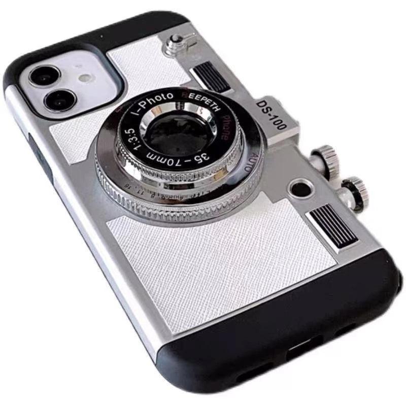Coque Appareil Photo Rétro 3D pour iPhone 16 Pro Max