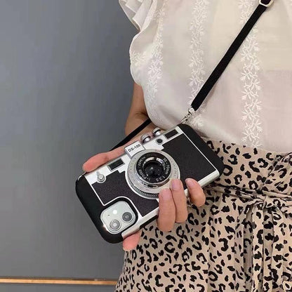 Coque Appareil Photo Rétro 3D pour iPhone 16 Pro Max