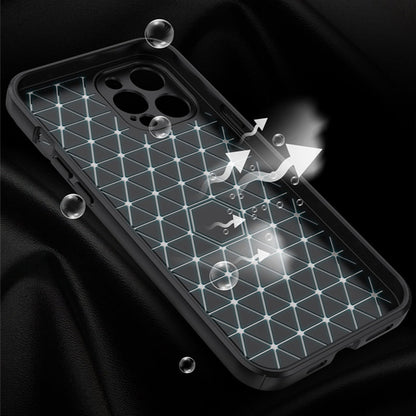 Coque Aspect Cuir Avec Protection Coulissante pour iPhone 16