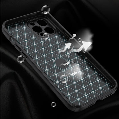Coque Aspect Cuir Avec Protection Coulissante pour iPhone 15 Pro Max