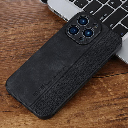 Coque Aspect Cuir Business pour iPhone 16 Pro - Coque Wiqeo 15€-20€, Coque, Cuir, iPhone 16 Pro Wiqeo, Déstockeur de Coques Pour iPhone