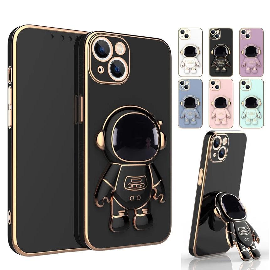 Coque Astronaute Placage Luxe Avec Support Rabattable pour iPhone 13 - Coque Wiqeo 15€-20€, Coque, iPhone 13, Support Wiqeo, Déstockeur de Coques Pour iPhone