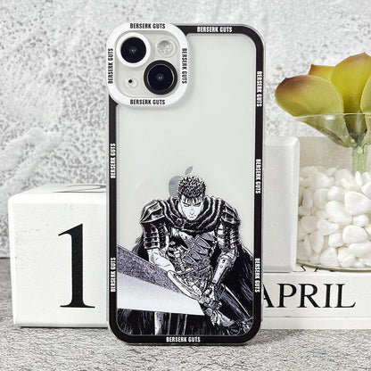 Coque Berserk Guts Manga pour iPhone 16 Pro - Coque Wiqeo 10€-15€, Coque, iPhone 16 Pro, Silicone Wiqeo, Déstockeur de Coques Pour iPhone
