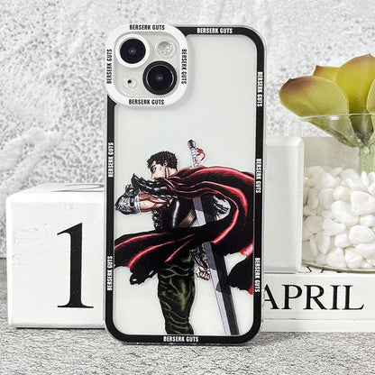 Coque Berserk Guts Manga pour iPhone 16 Pro - Coque Wiqeo 10€-15€, Coque, iPhone 16 Pro, Silicone Wiqeo, Déstockeur de Coques Pour iPhone