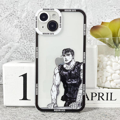Coque Berserk Guts Manga pour iPhone 16 Pro - Coque Wiqeo 10€-15€, Coque, iPhone 16 Pro, Silicone Wiqeo, Déstockeur de Coques Pour iPhone