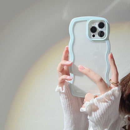 Coque Bordures Déformées pour iPhone 16 Pro - Coque Wiqeo 10€-15€, Coque, iPhone 16 Pro, Silicone, Transparente Wiqeo, Déstockeur de Coques Pour iPhone