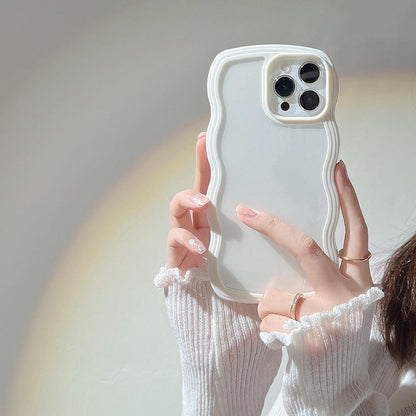 Coque Bordures Déformées pour iPhone 16 Pro - Coque Wiqeo 10€-15€, Coque, iPhone 16 Pro, Silicone, Transparente Wiqeo, Déstockeur de Coques Pour iPhone