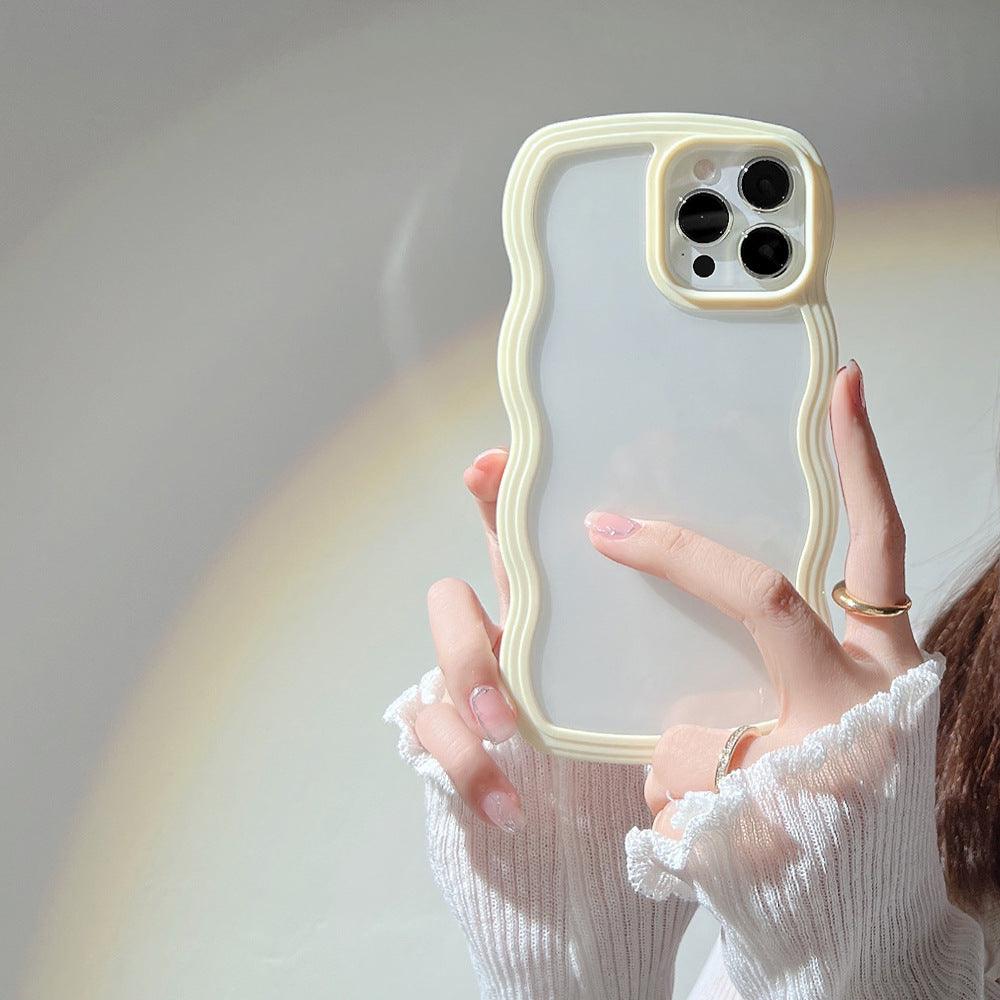 Coque Bordures Déformées pour iPhone 16 Pro - Coque Wiqeo 10€-15€, Coque, iPhone 16 Pro, Silicone, Transparente Wiqeo, Déstockeur de Coques Pour iPhone