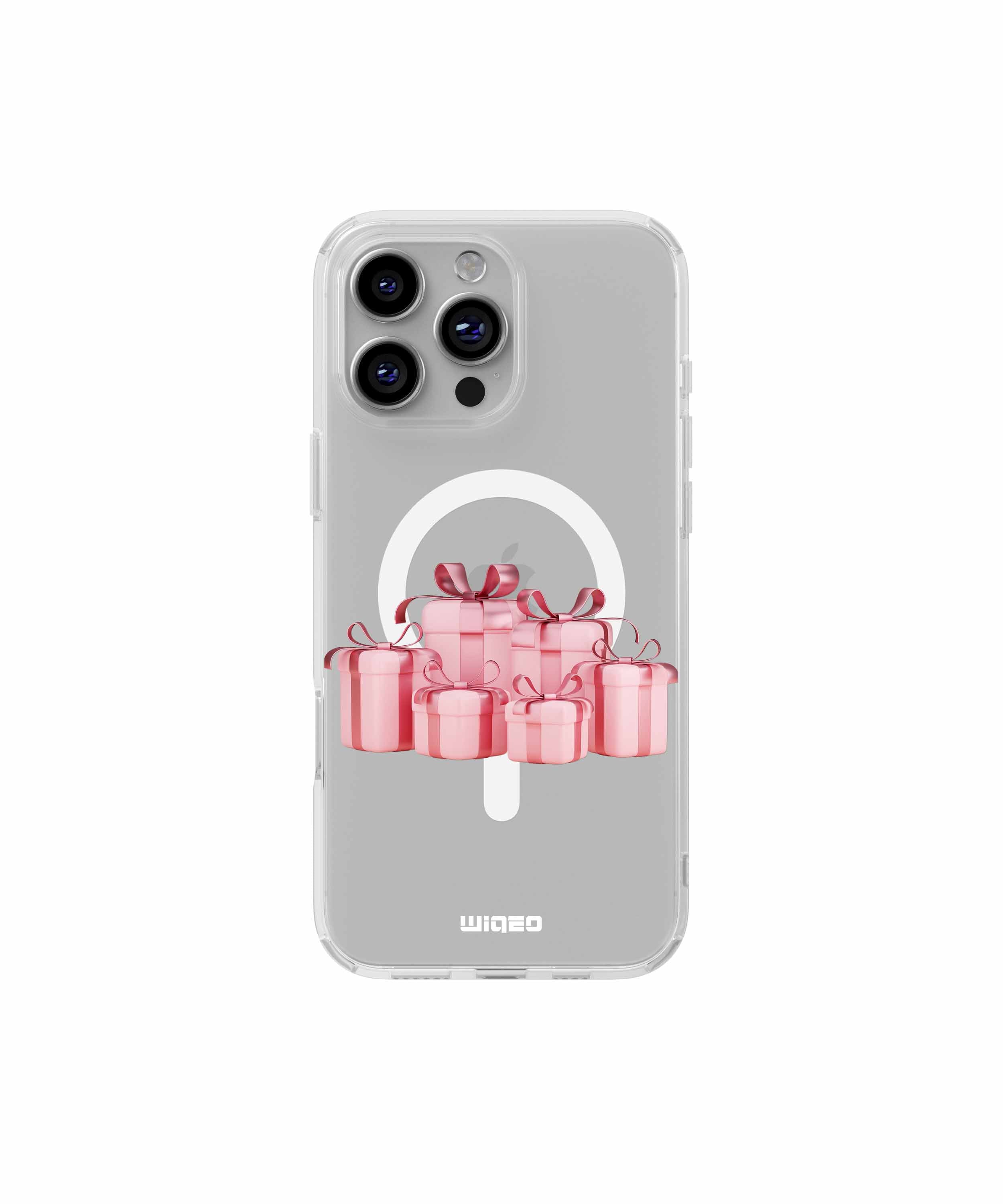 Coque cadeaux roses romantiques pour iPhone