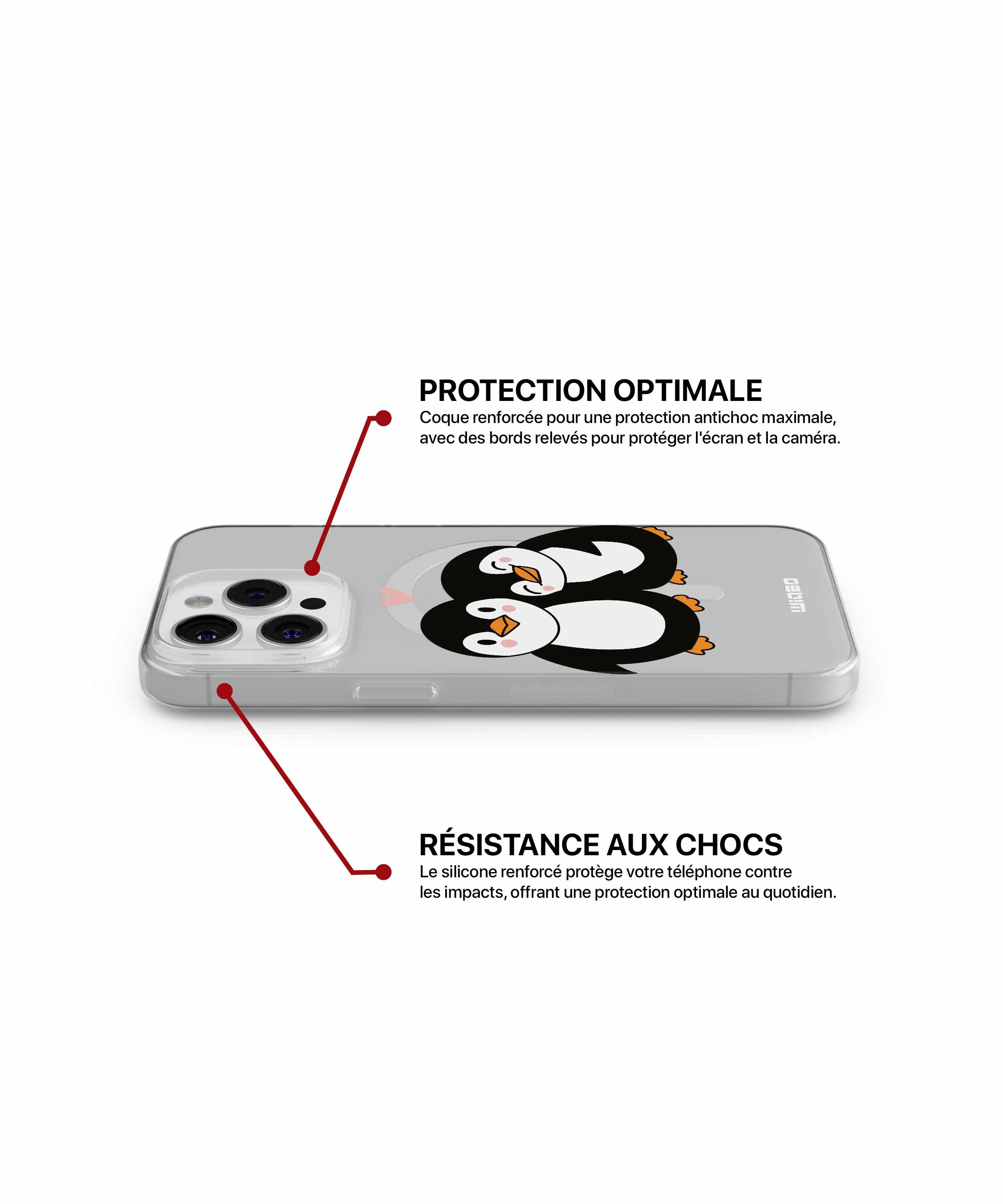 Coque câlin polaire pour iPhone