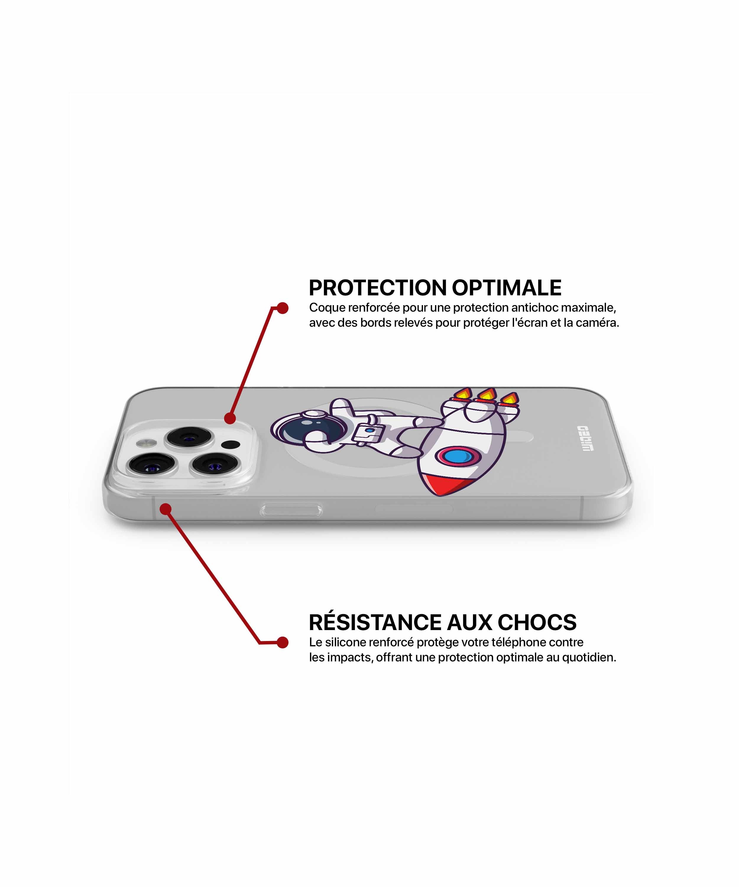 Coque capitaine audacieux pour iPhone