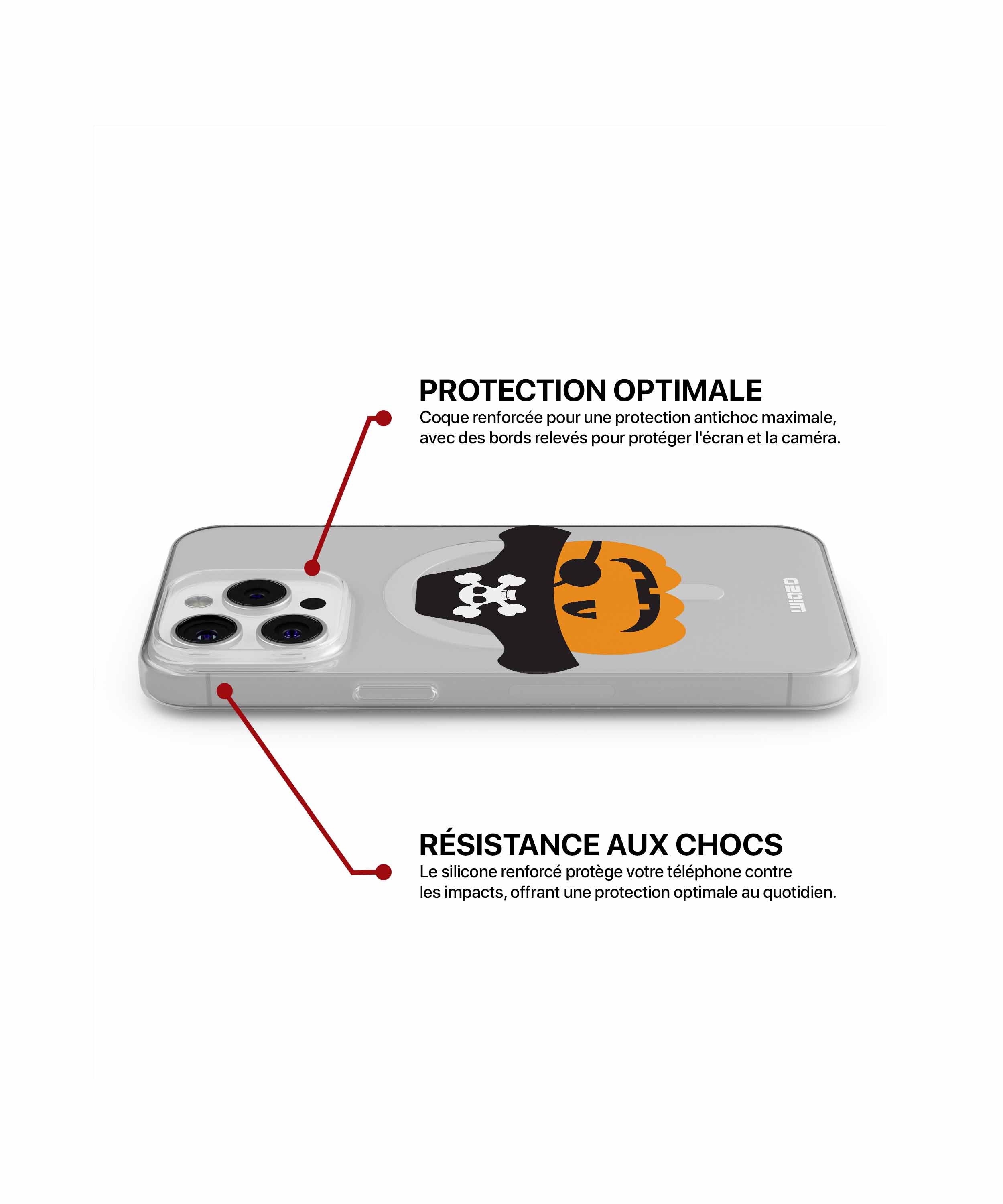 Coque citrouille pirate pour iPhone