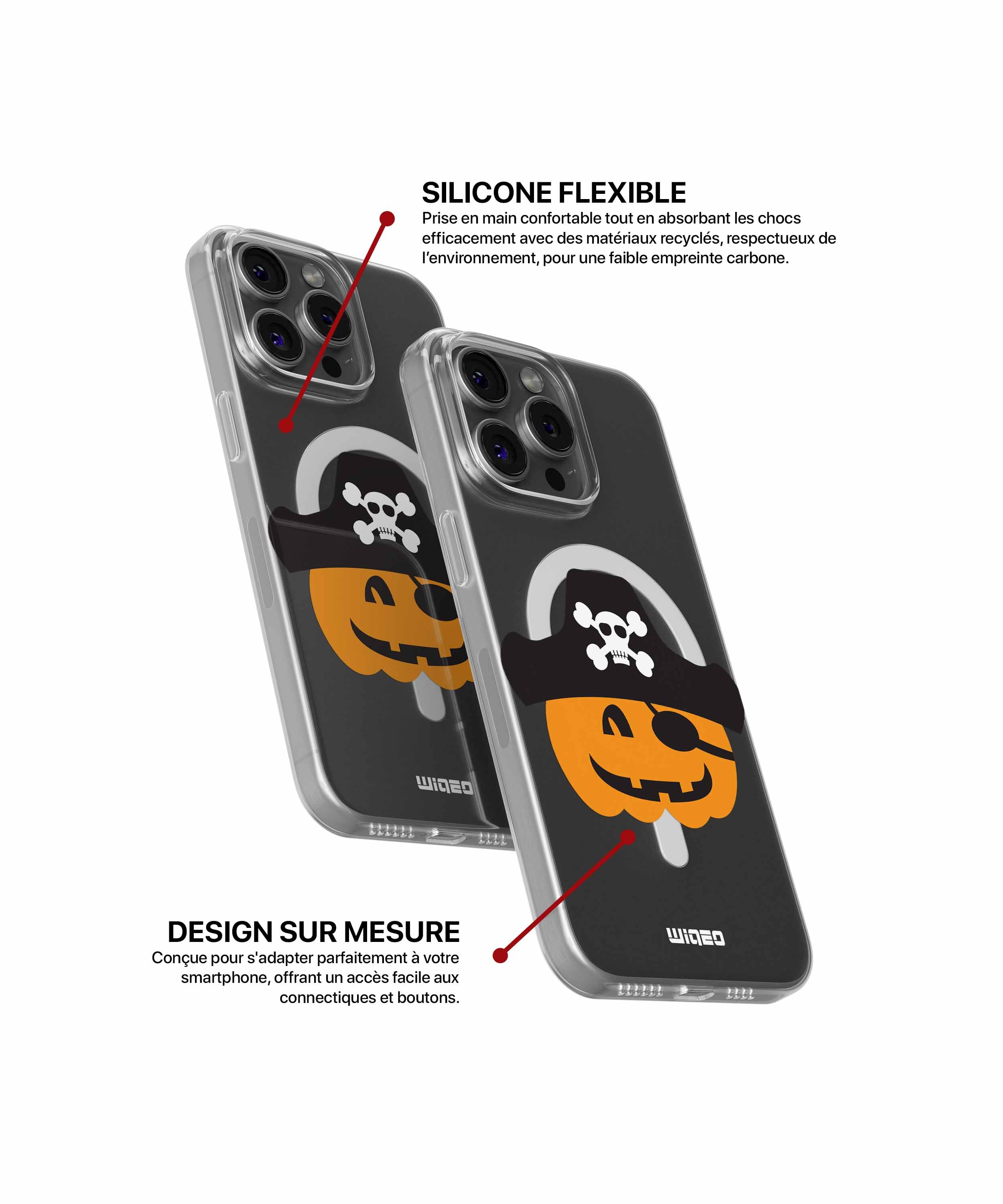 Coque citrouille pirate pour iPhone