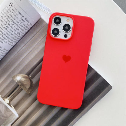 Coque Cœur en Silicone Coloré Bonbon pour iPhone 16 Pro - Coque Wiqeo 10€-15€, Coque, iPhone 16 Pro, Silicone Wiqeo, Déstockeur de Coques Pour iPhone