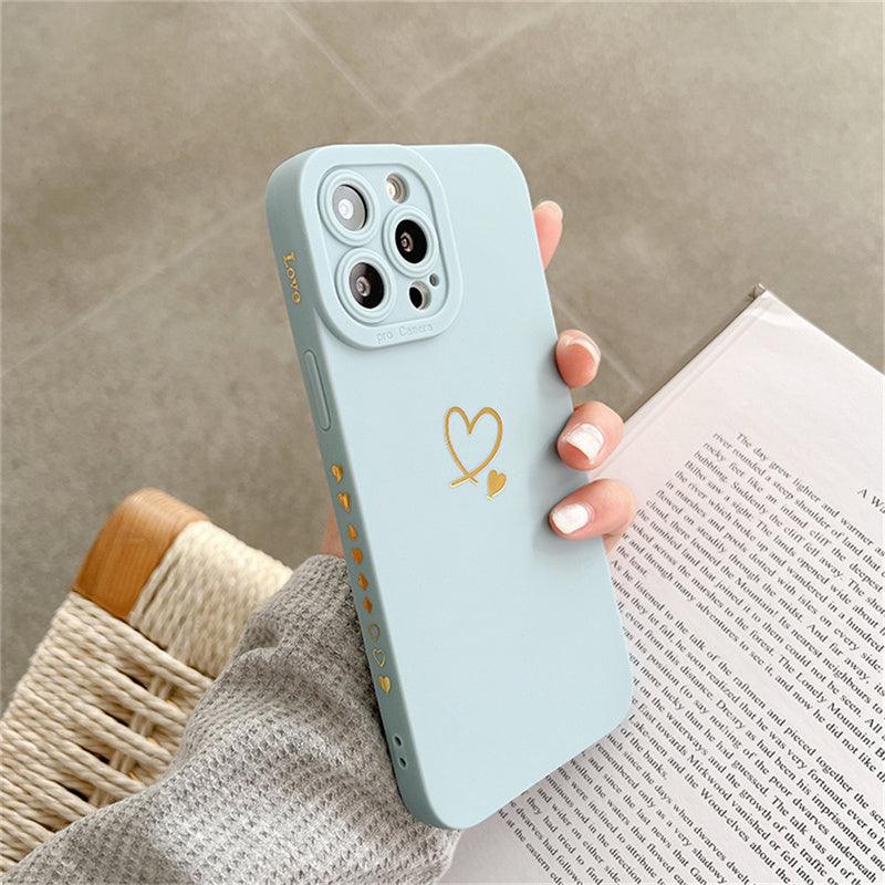 Coque Cœur Minimaliste en Silicone pour iPhone 16 - Coque Wiqeo 10€-15€, Coque, iPhone 16, Silicone Wiqeo, Déstockeur de Coques Pour iPhone