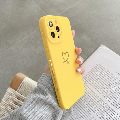 Coque Cœur Minimaliste en Silicone pour iPhone 16 - Coque Wiqeo 10€-15€, Coque, iPhone 16, Silicone Wiqeo, Déstockeur de Coques Pour iPhone