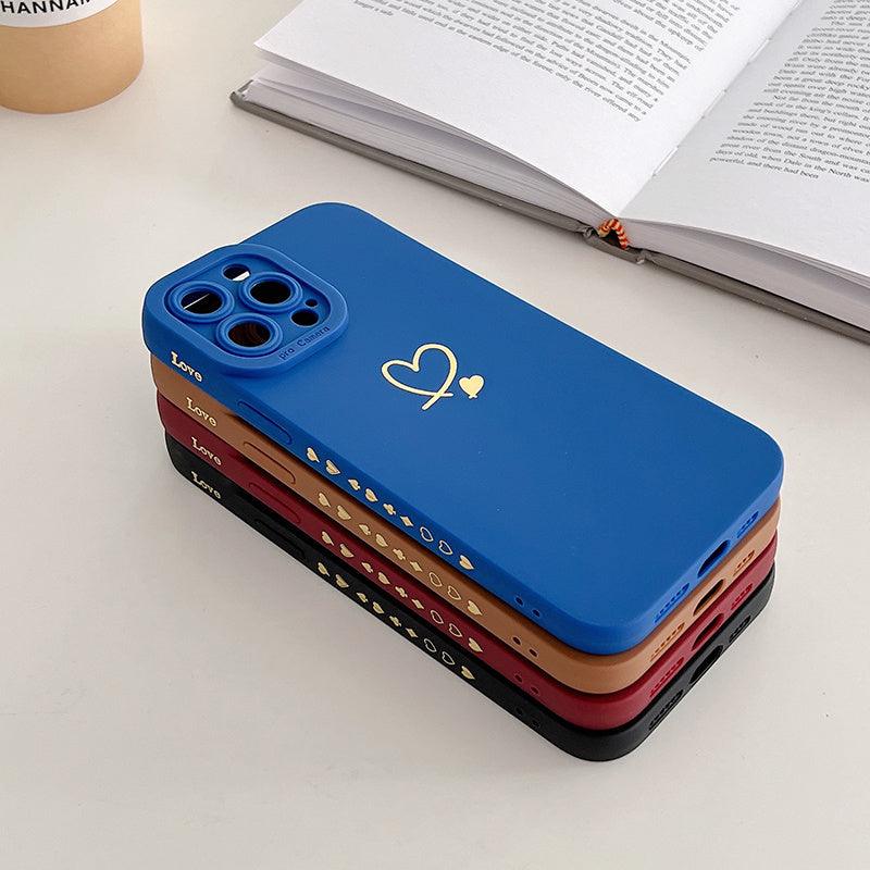 Coque Cœur Minimaliste en Silicone pour iPhone 16 Pro Max