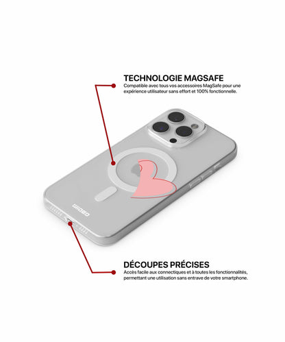 Coque cœurs enlacés pour iPhone