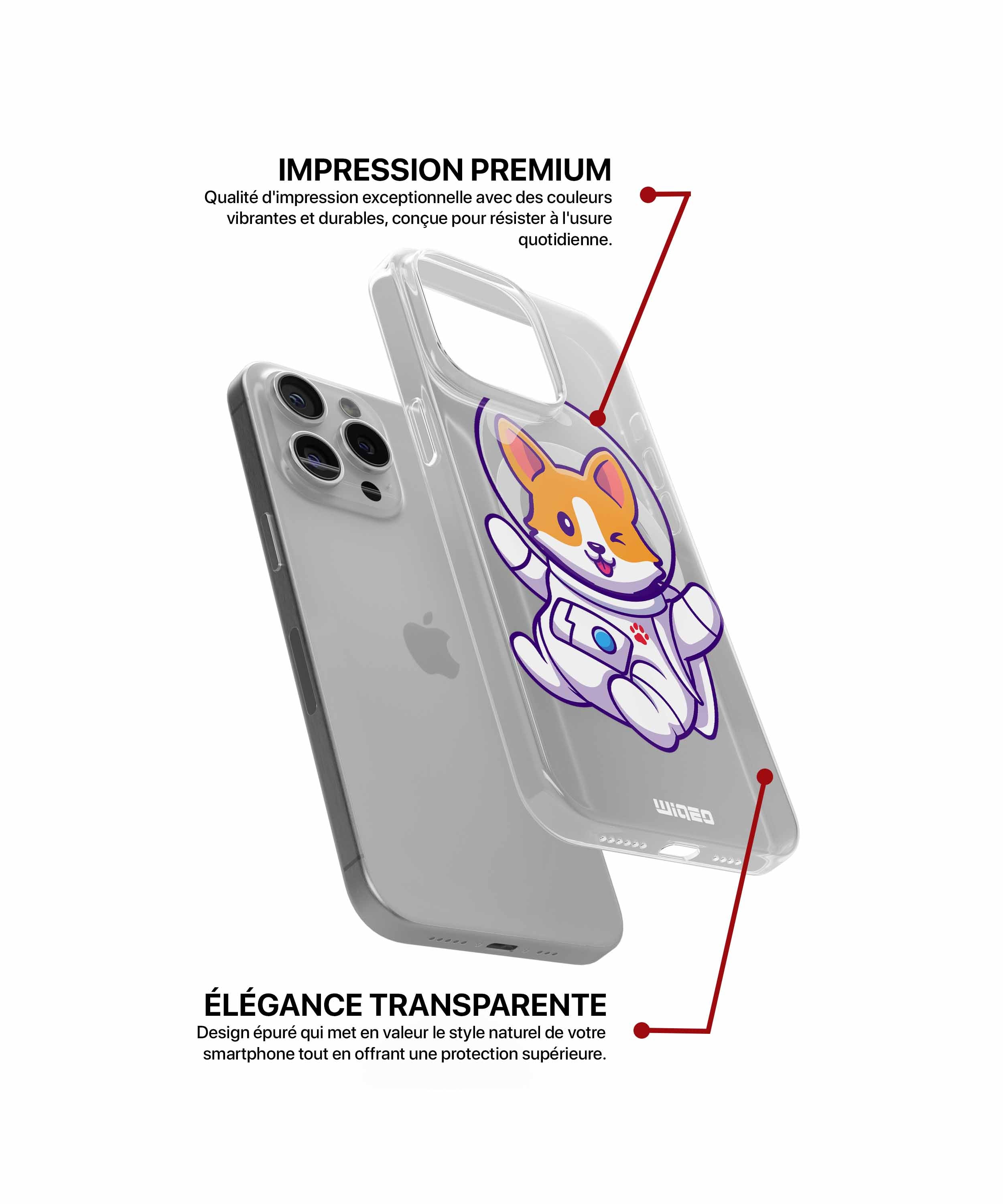 Coque compagnon cosmique pour iPhone