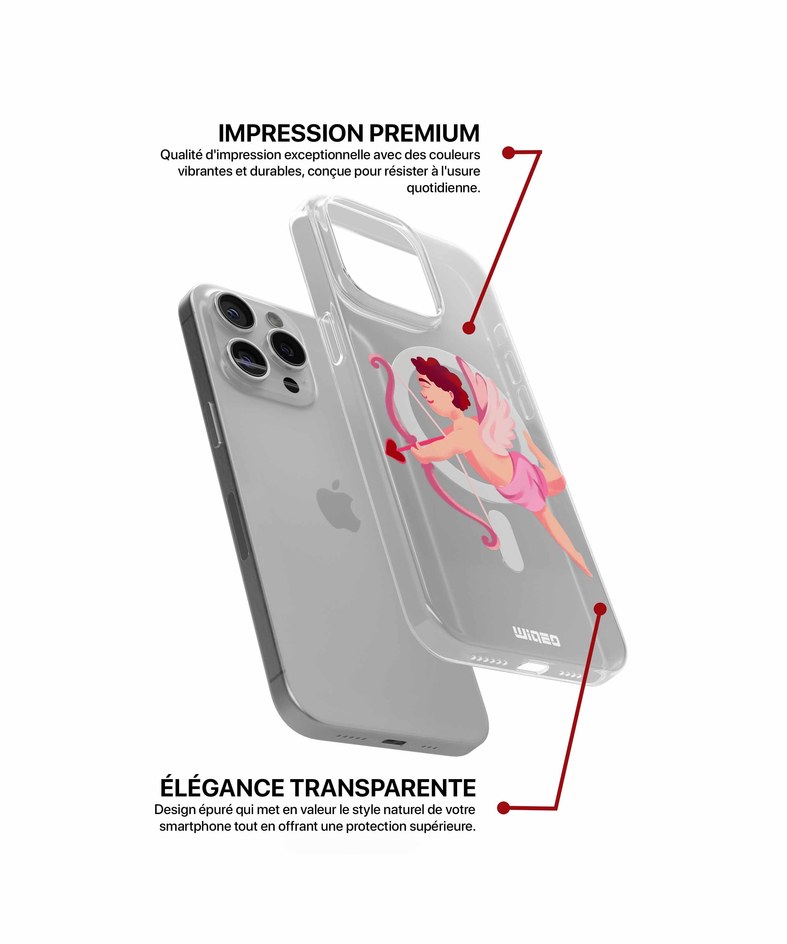 Coque cupidon tendre pour iPhone