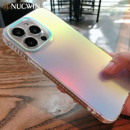 Coque Dégradée Laser Auroral Antichoc pour iPhone 14 Pro