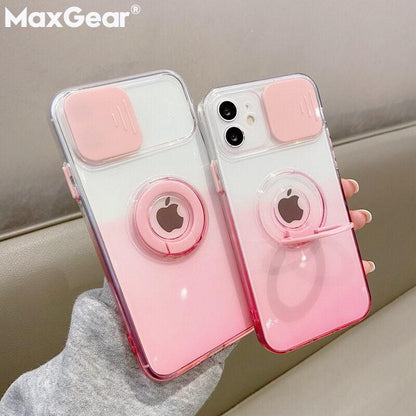 Coque Dégradée Transparente Avec Support et Protection d'objectifs pour iPhone 15 Plus - Coque Wiqeo 10€-15€, Coque, iPhone 15 Plus, Silicone, Support, Transparente Wiqeo, Déstockeur de Coques Pour iPhone