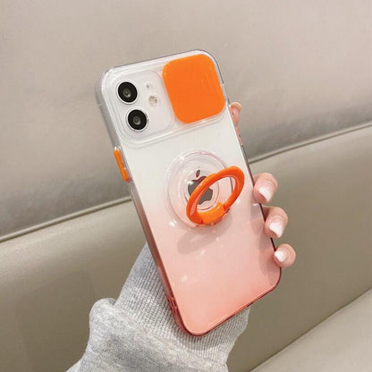 Coque Dégradée Transparente Avec Support et Protection d'objectifs pour iPhone 15 Plus - Coque Wiqeo 10€-15€, Coque, iPhone 15 Plus, Silicone, Support, Transparente Wiqeo, Déstockeur de Coques Pour iPhone