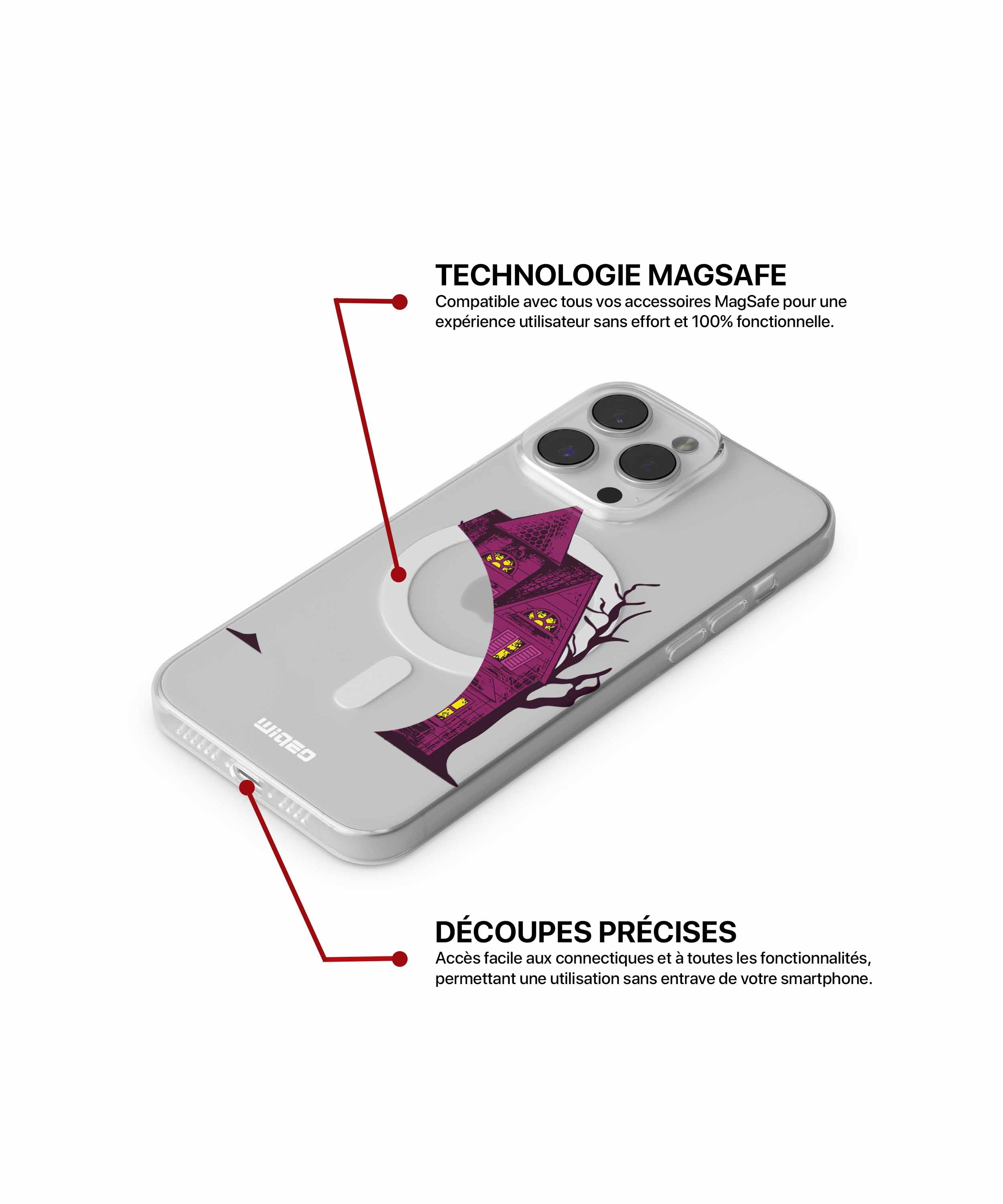 Coque demeure gothique mystérieuse pour iPhone