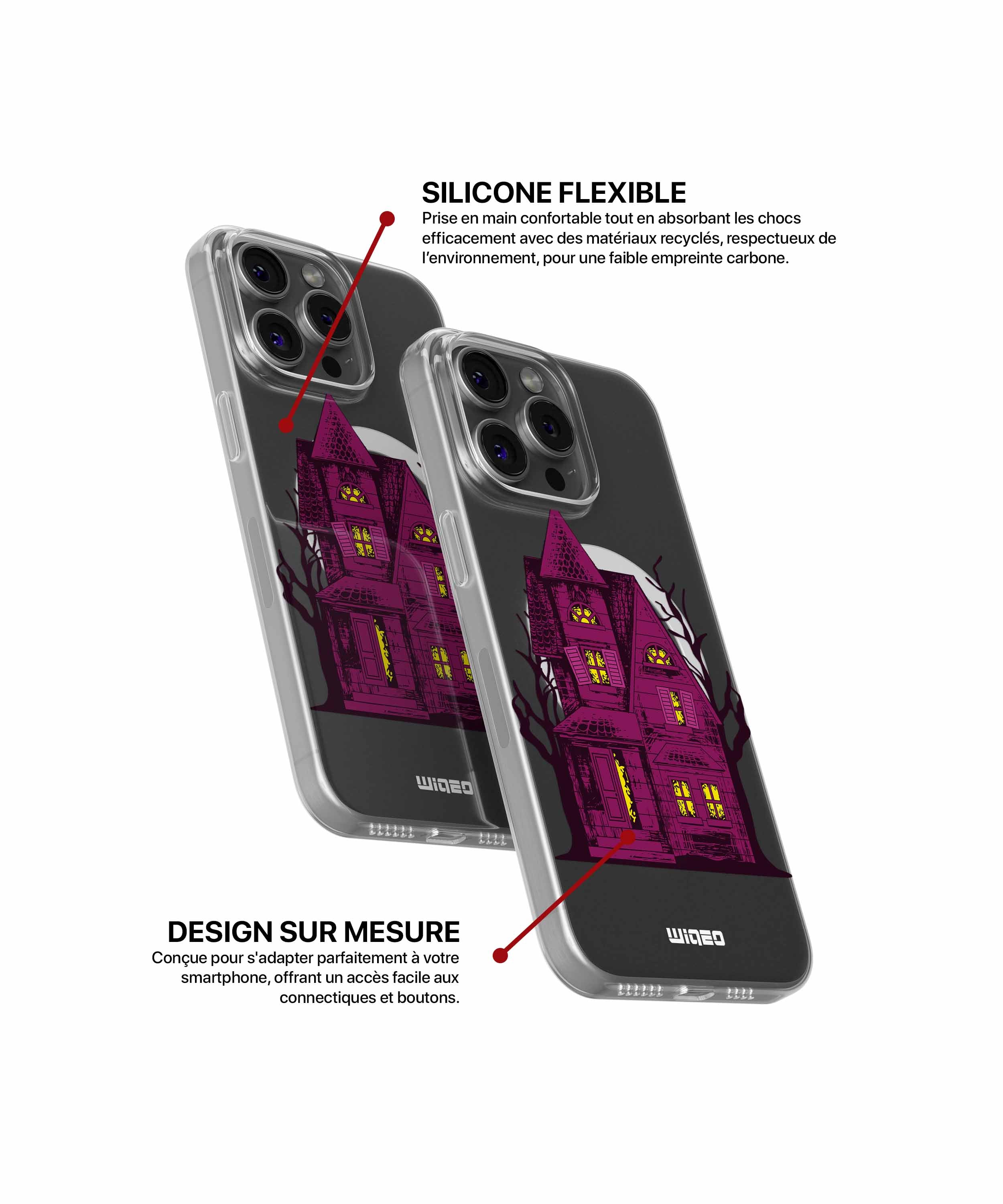 Coque demeure gothique mystérieuse pour iPhone