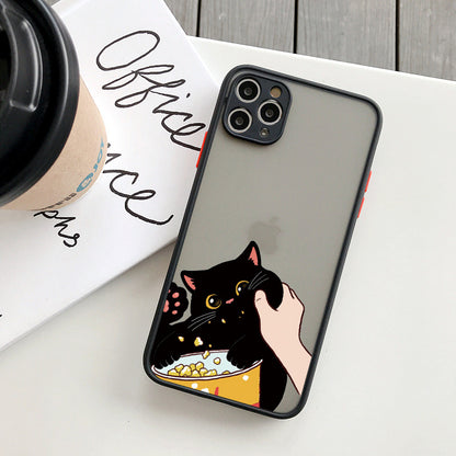 Coque Dessin Chat en Silicone pour iPhone 13 Pro - 10