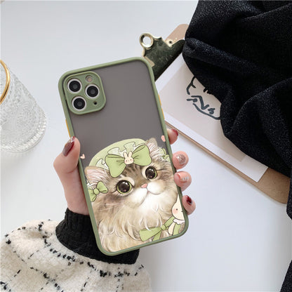 Coque Dessin Chat en Silicone pour iPhone 13 Pro - 7