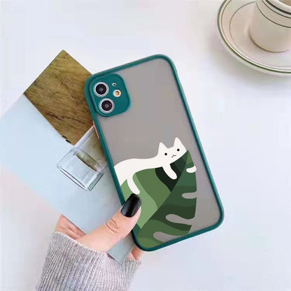 Coque Dessin Chat en Silicone pour iPhone 13 Pro Max - 11