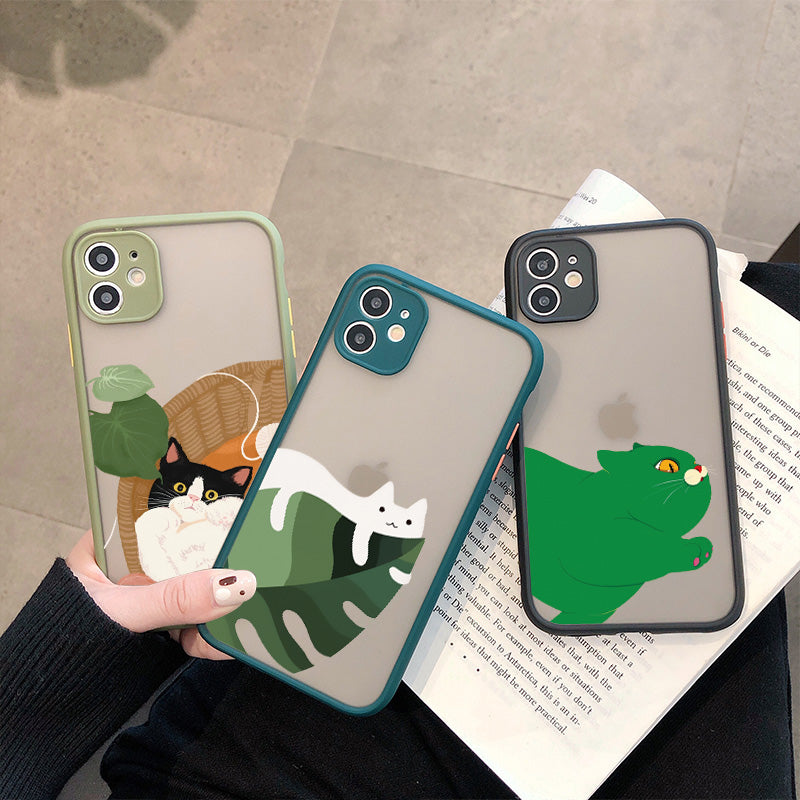 Coque Dessin Chat en Silicone pour iPhone 14 Pro Max