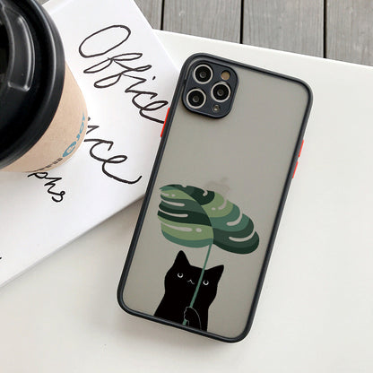 Coque Dessin Chat en Silicone pour iPhone 14 Pro Max - 5