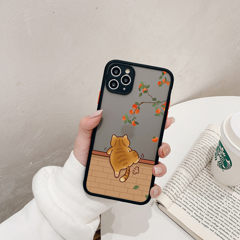 Coque Dessin Chat en Silicone pour iPhone 14 Pro Max - 6