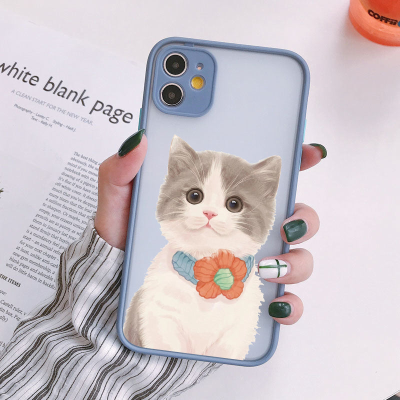 Coque Dessin Chat en Silicone pour iPhone 14 Pro Max - 13