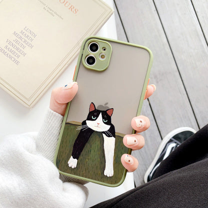 Coque Dessin Chat en Silicone pour iPhone 14 Pro Max - 1