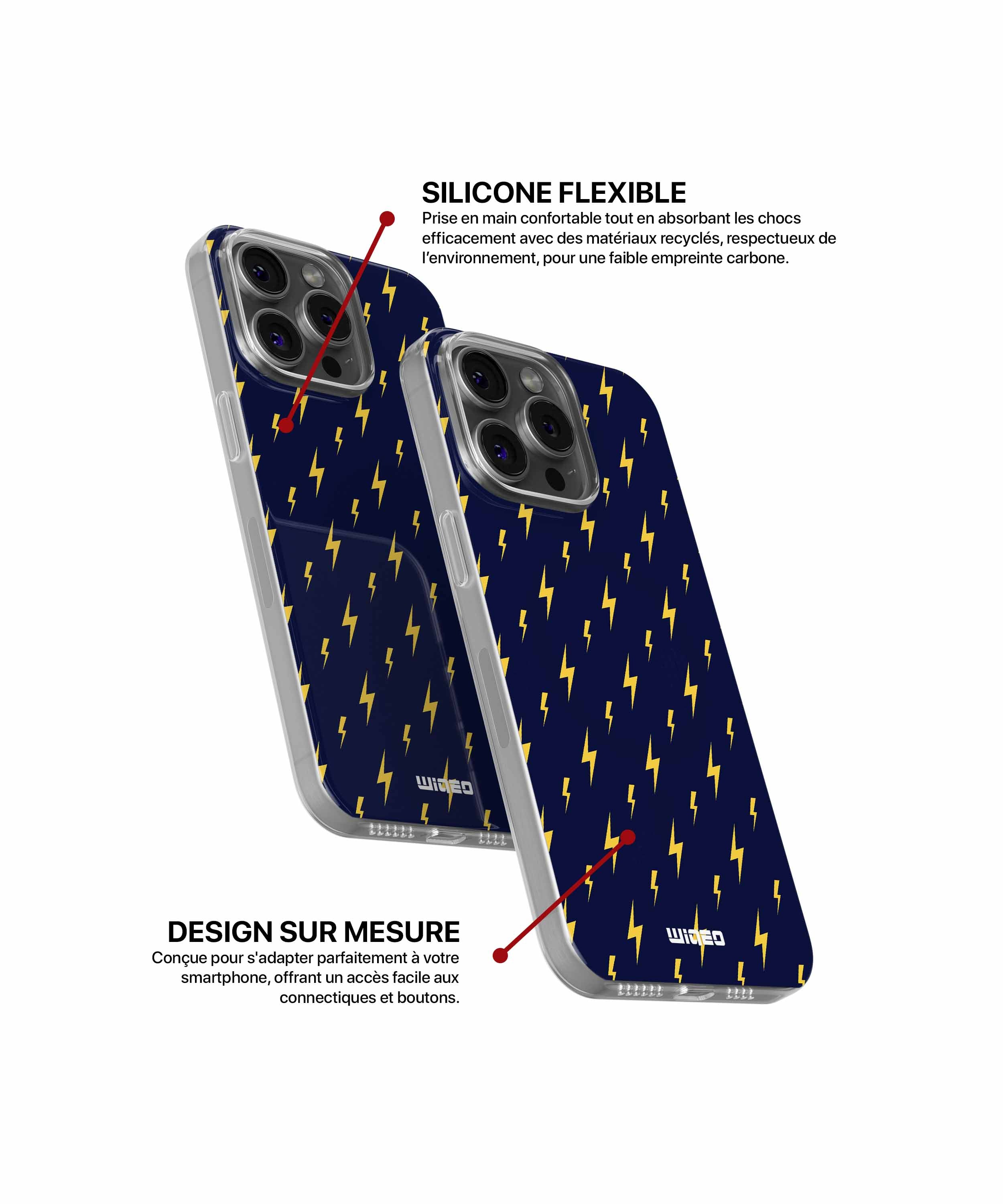 Coque éclair dynamique pour iPhone