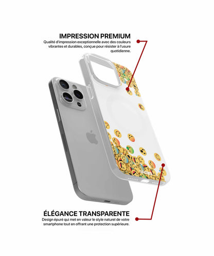 Coque émojis éclatants pour iPhone